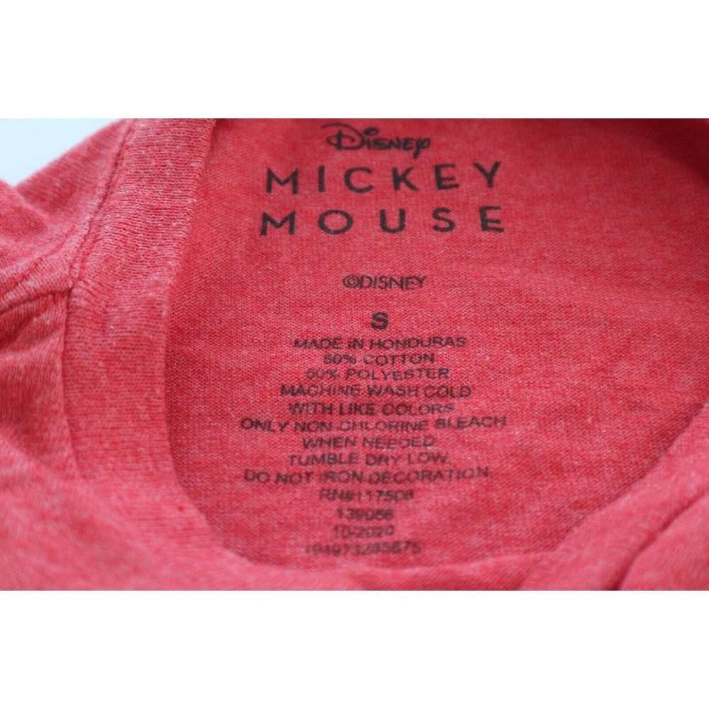 Disney Mickey Mouse Holiday Themed Red Shirt - Size Small - Picture 3 of 3